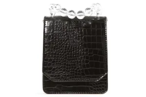 Croco Messenger Bag