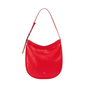 DUDU shoulder bag woman in soft leather, hobble bag with zipper, large adjustable colored large adjustable shoulder bag