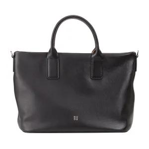 DUDU Women's hand bag in leather with shoulder strap, small shoulder bag with zipper and detachable shoulder strap, colorful elegant bag