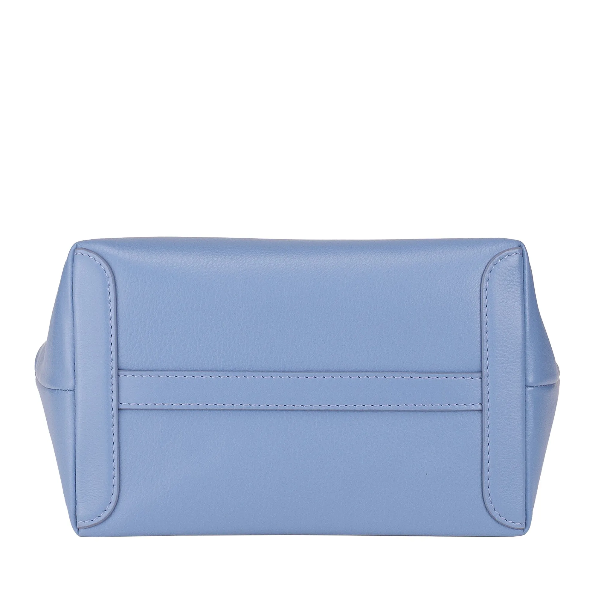 DUDU Women's Woman Boxing Bag in real leather, Elegant Sera Mini Bag bag, 22 x 13 cm, double handles, chain shoulder strap, zip closure