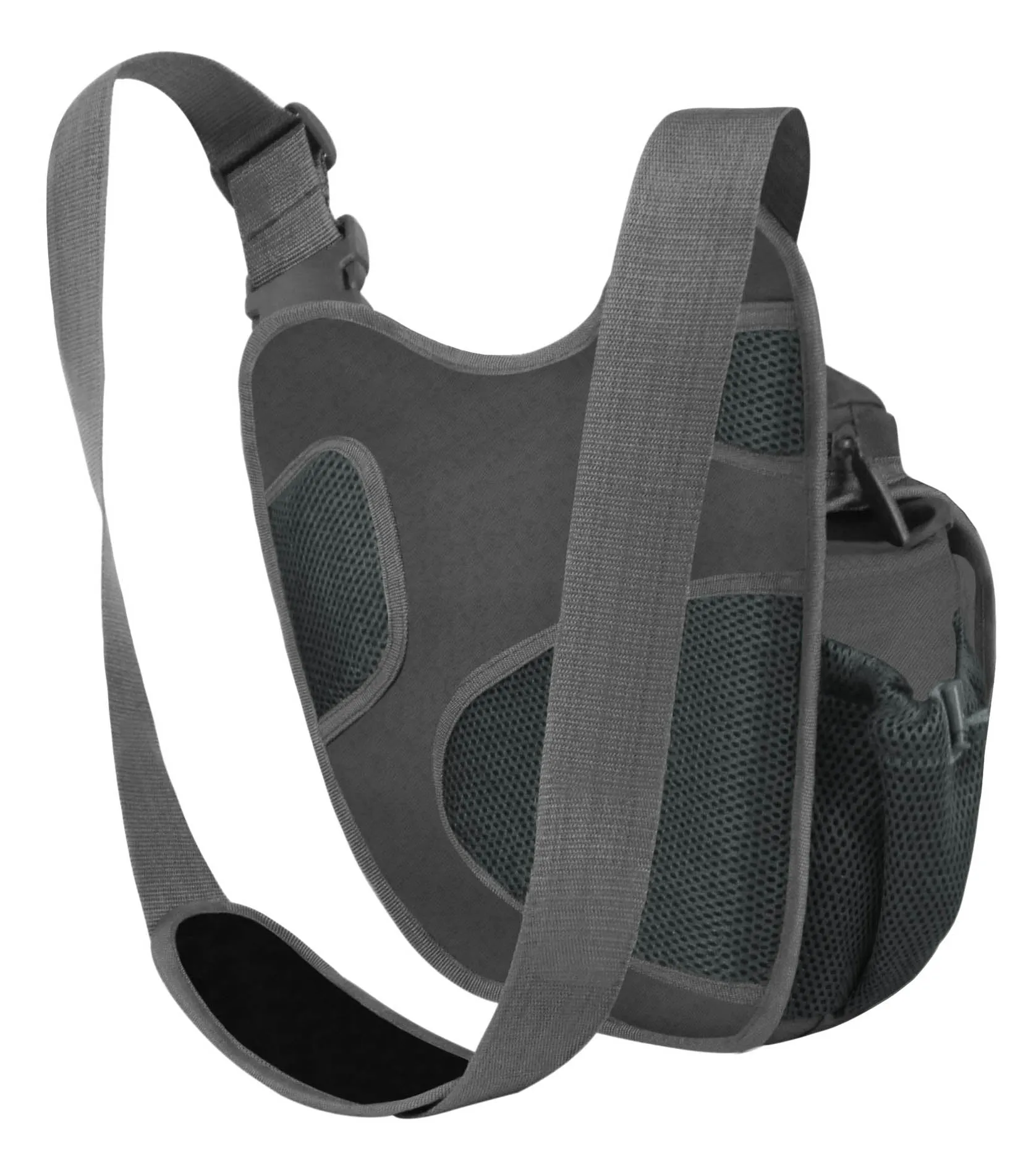 East West USA Hiking Tactical Shoulder Sling Trail Walker Utility Bag RT511 GRAY