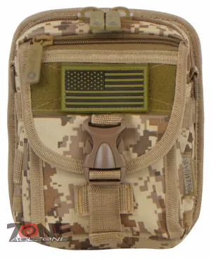 East West USA Tactical Pouch Waist Belt Utility shoulder Bag RTC520 TAN ACU