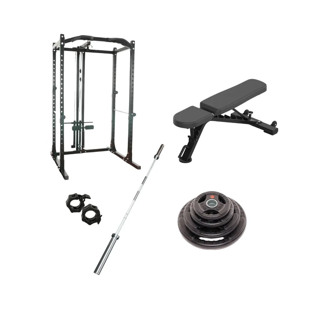 Endurance Pro Lat Power Rack & Bench Package