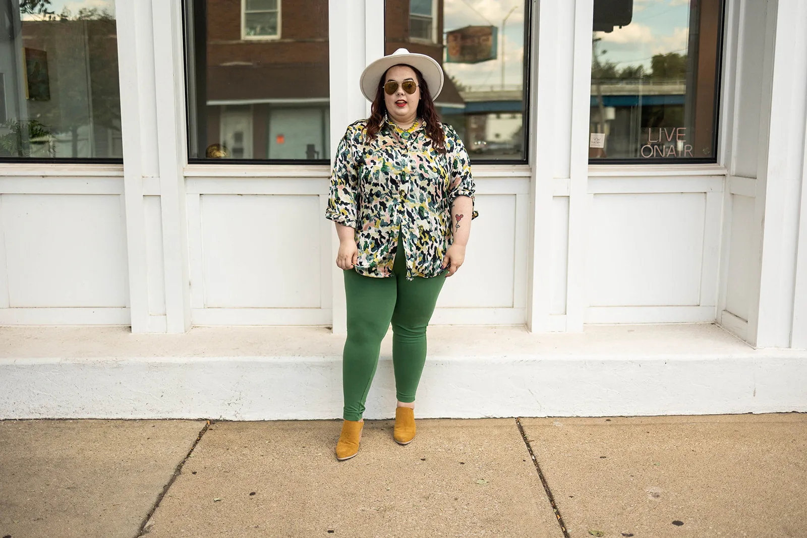 essential unitard in green