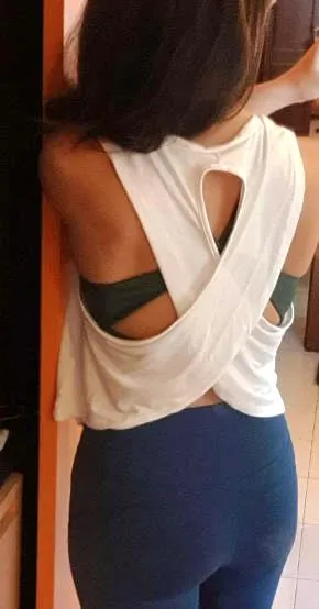 Featherweight Cross Back Tank Top - White