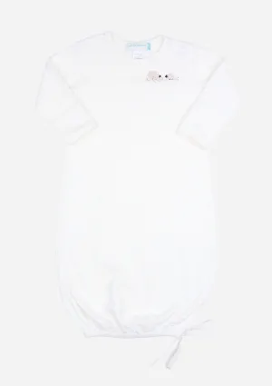 Fluffy Sheep Baby Gown, Ivory