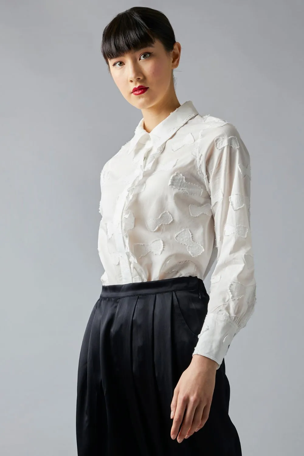 Frilled Button Down