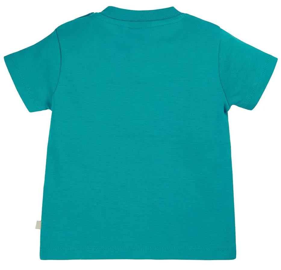 Frugi Camper Blue Hedgehog Little Creature Applique Top