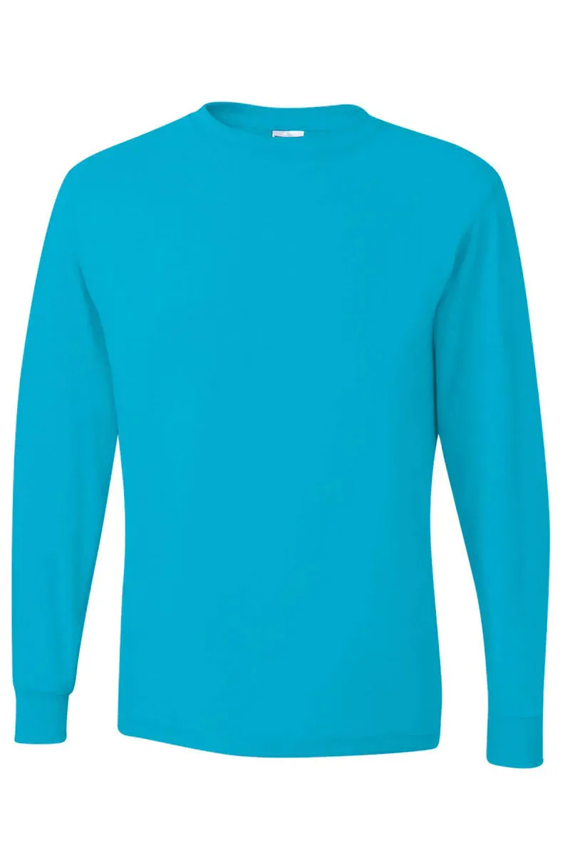 Giddy Up Colorful Chenille Patch Unisex Dri-Power Long-Sleeve 50/50 Tee