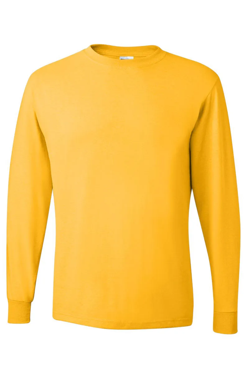 Giddy Up Colorful Chenille Patch Unisex Dri-Power Long-Sleeve 50/50 Tee