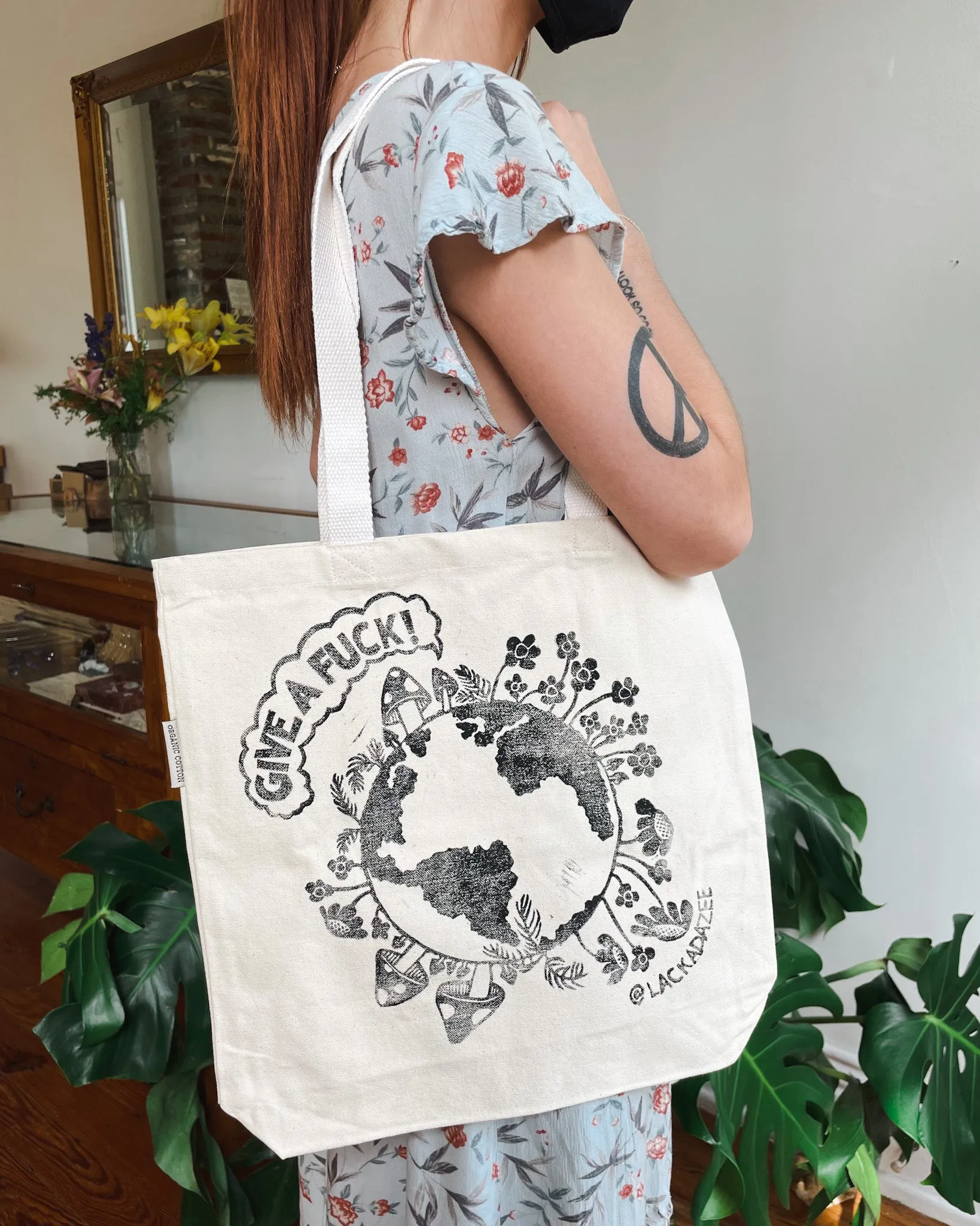 Give a Fuck Tote | Organic Cotton Canvas