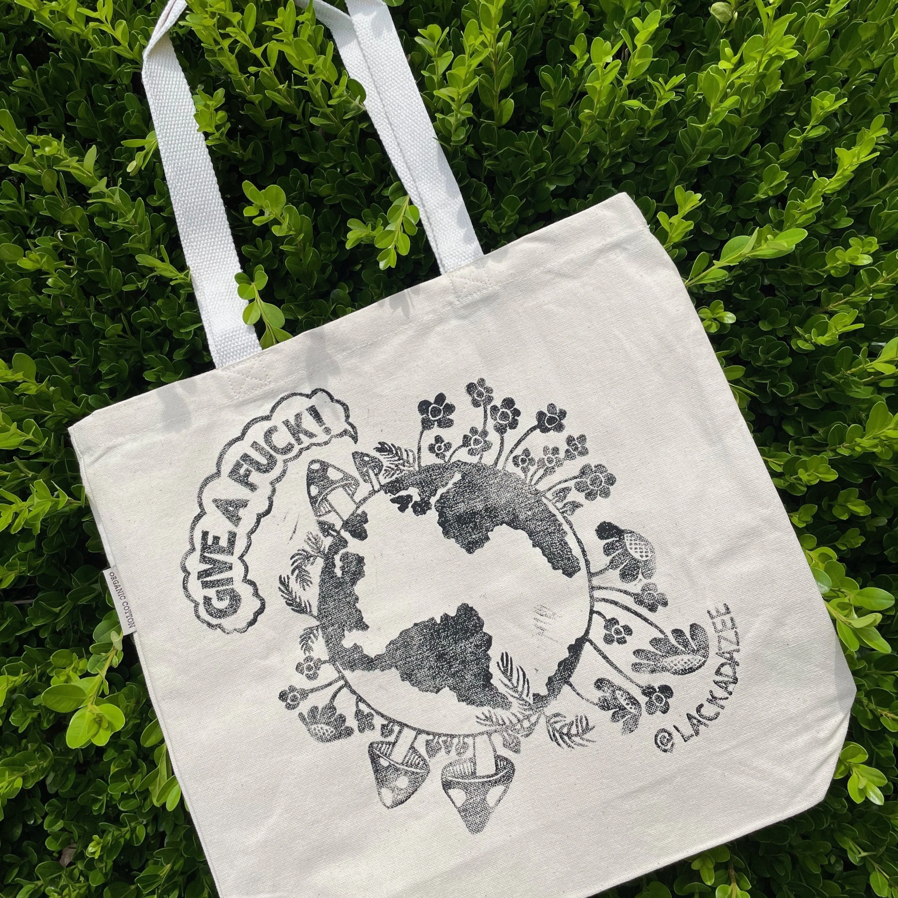 Give a Fuck Tote | Organic Cotton Canvas