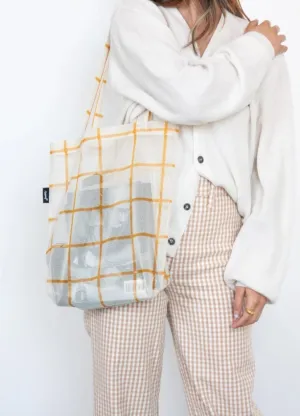 Gold Grid Bio-Knit Market Tote
