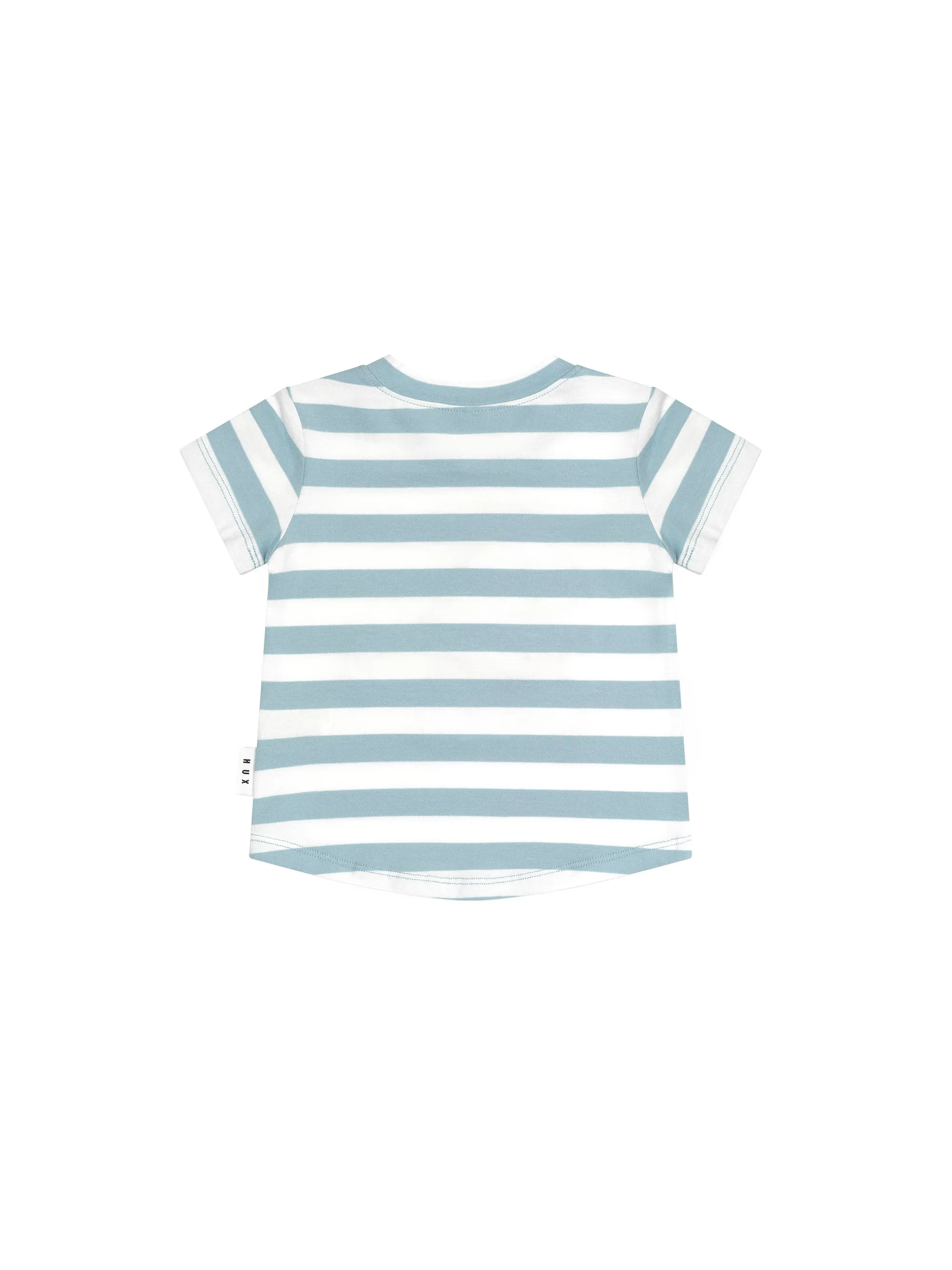 Huxbaby Construction Dino Stripe T-Shirt