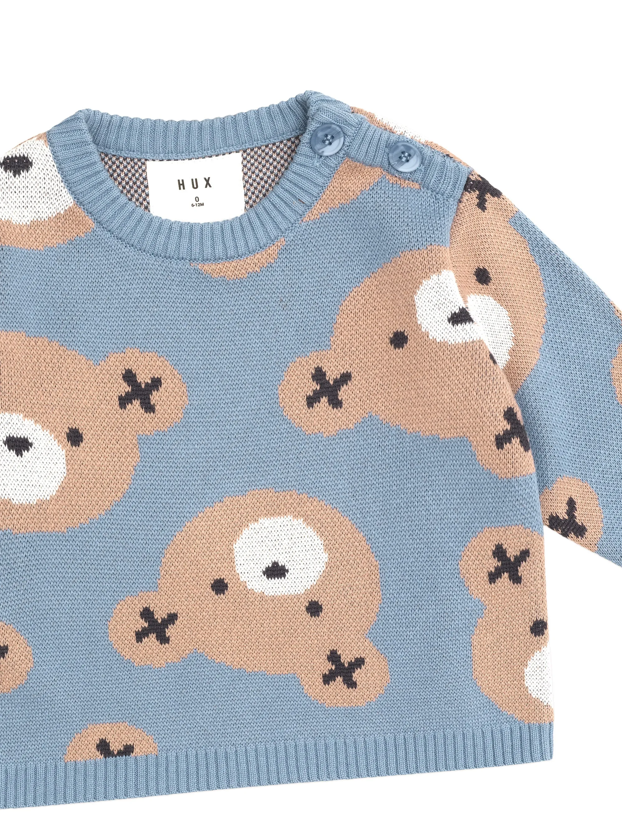 Huxbaby Huxbear Knit Jumper Cornflower