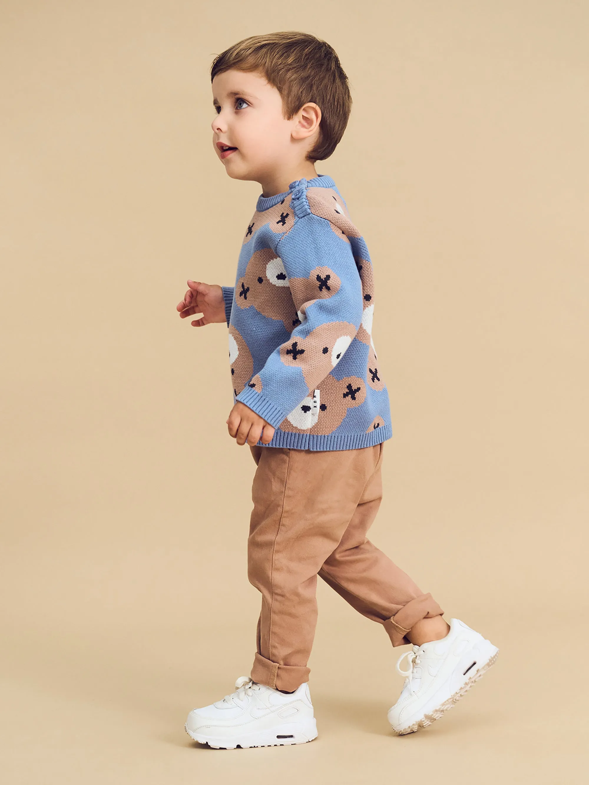 Huxbaby Huxbear Knit Jumper Cornflower