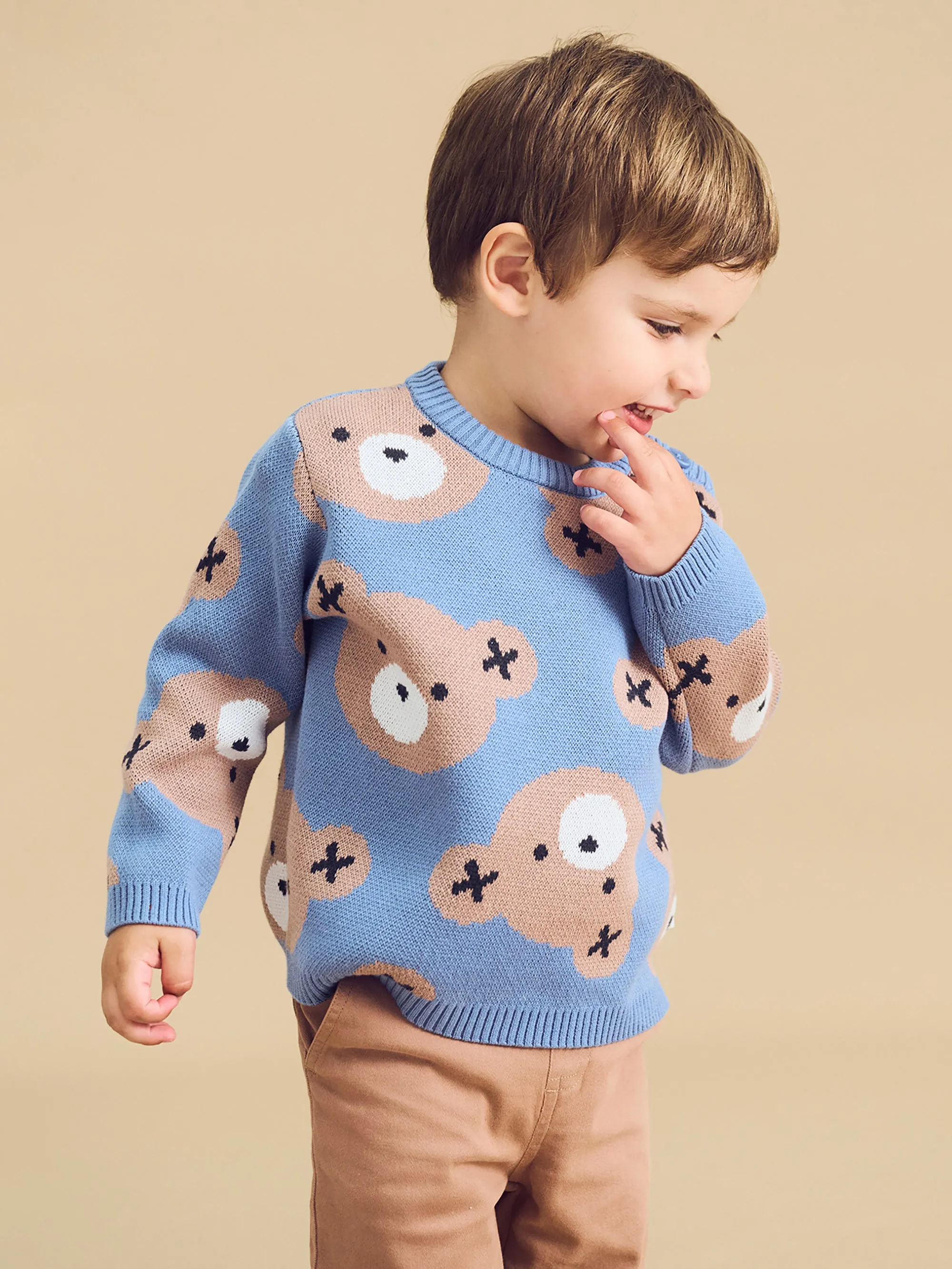 Huxbaby Huxbear Knit Jumper Cornflower