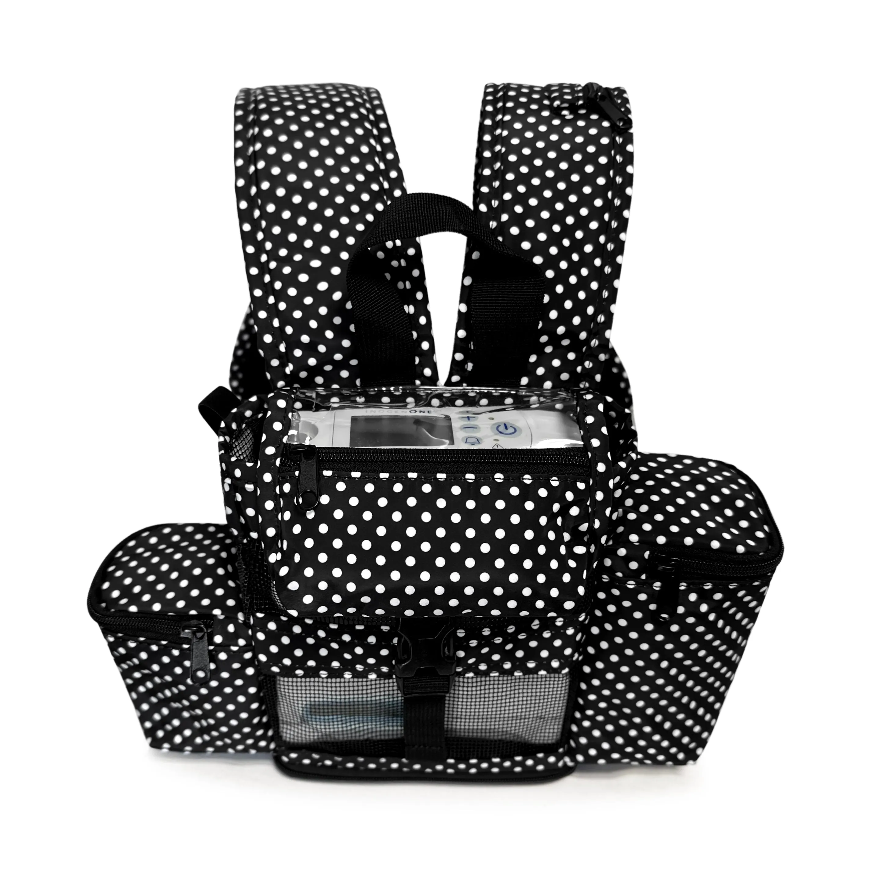 Inogen Rove 4 Lightweight Backpack w/Pockets - Polka Dot (o2totes)