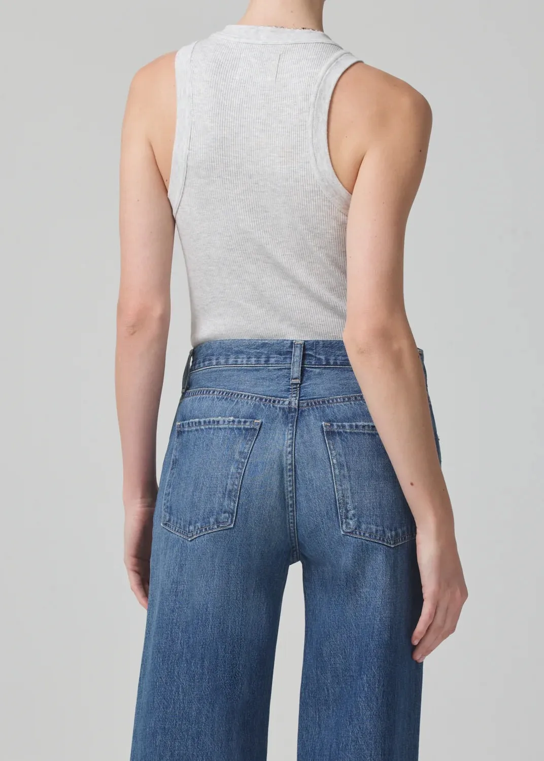 ISABEL TANK IN HEATHER GREY