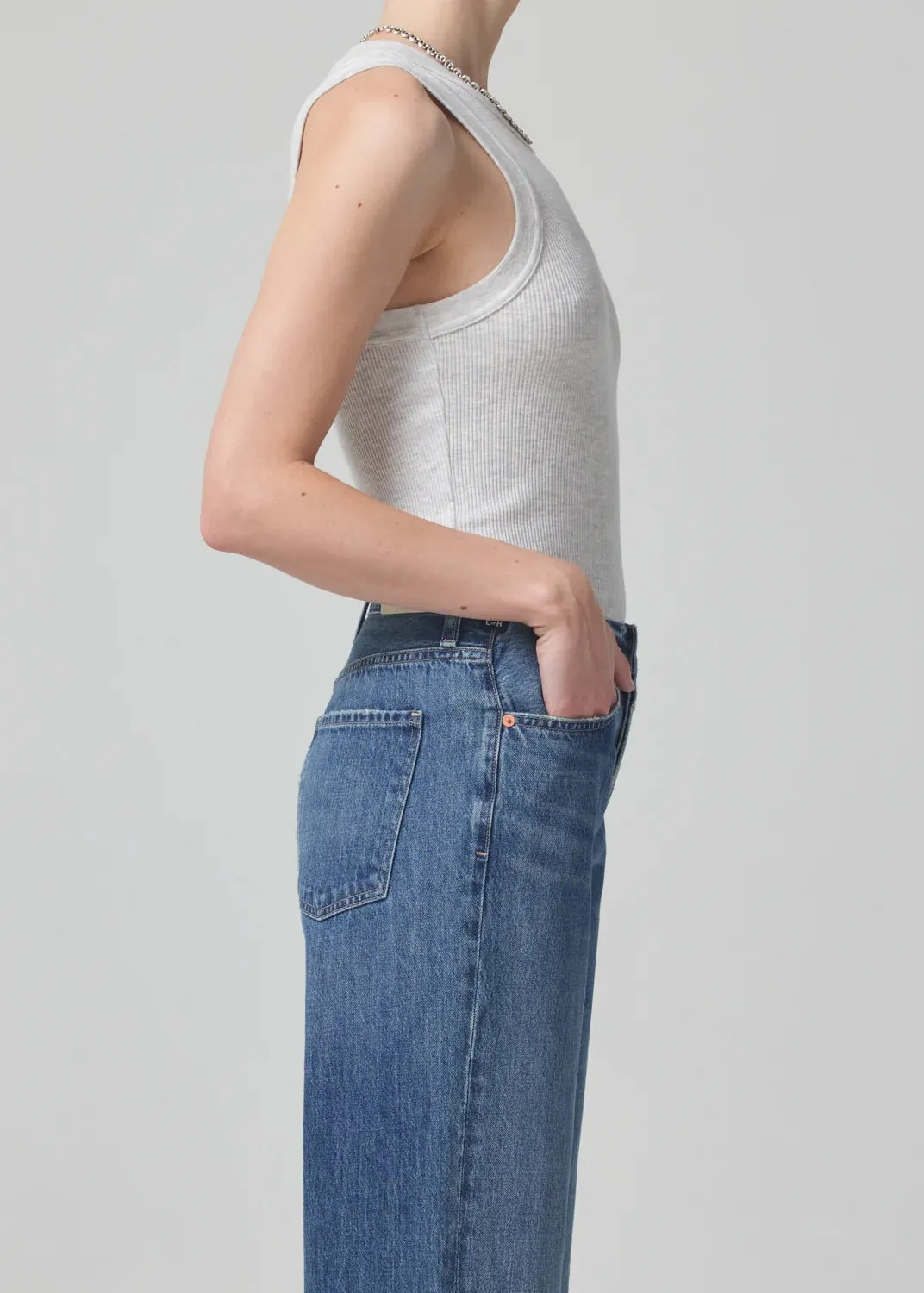 ISABEL TANK IN HEATHER GREY