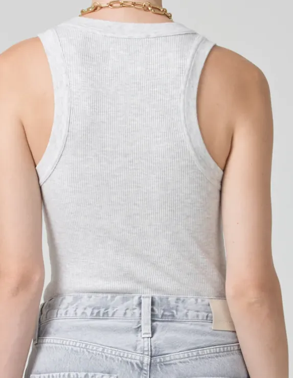 ISABEL TANK IN HEATHER GREY