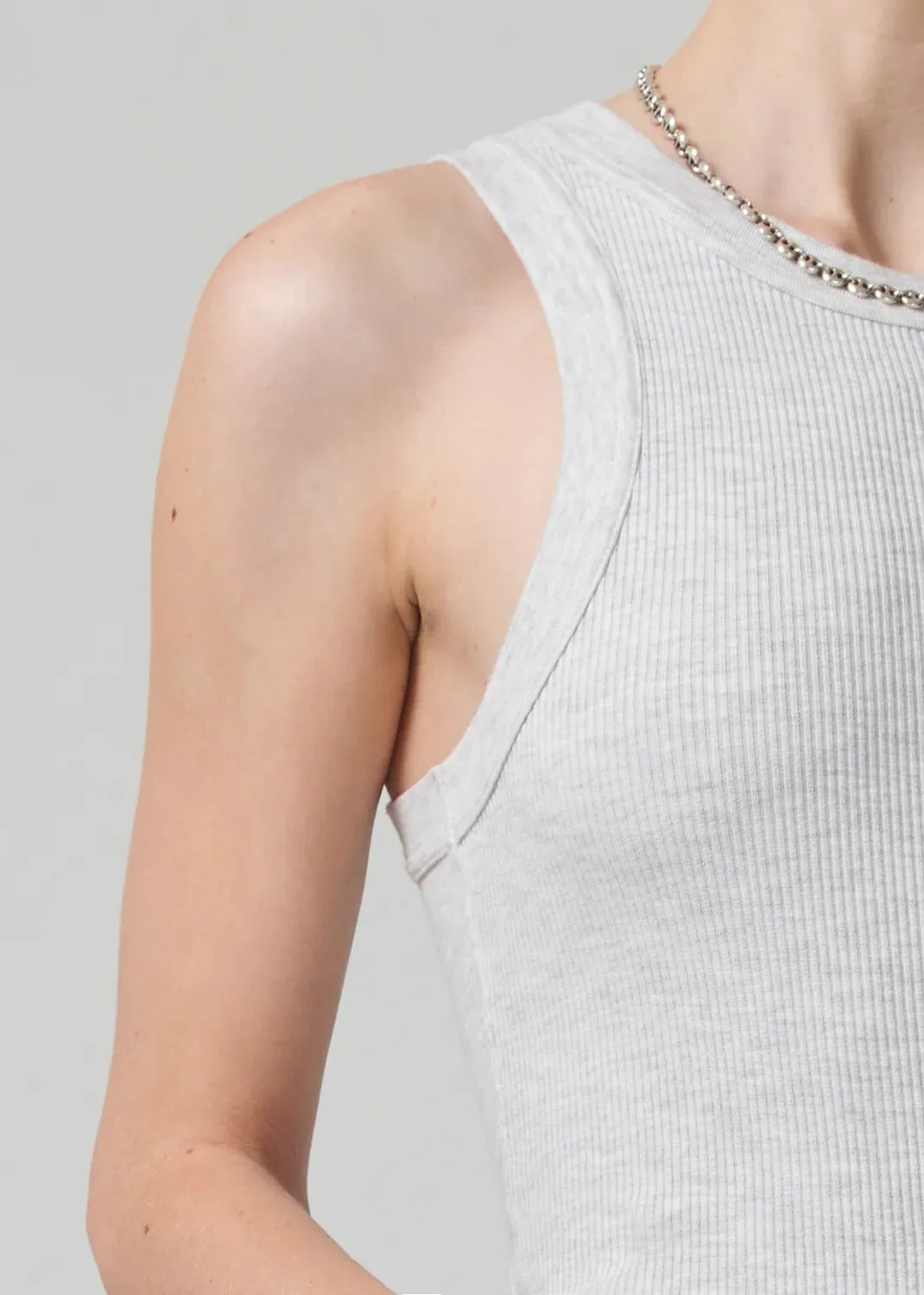 ISABEL TANK IN HEATHER GREY