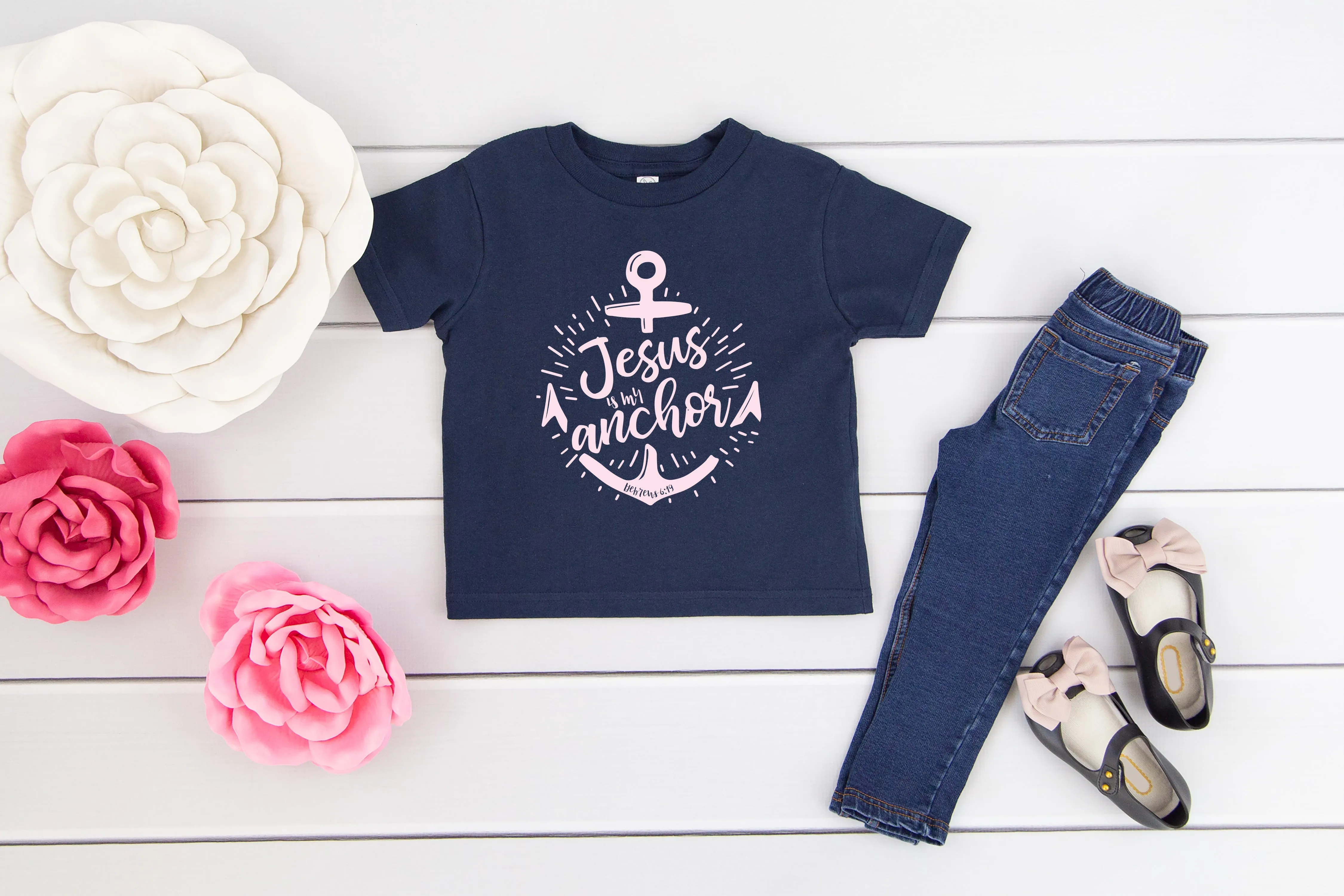 JESUS IS MY ANCHOR TODDLER T-SHIRT