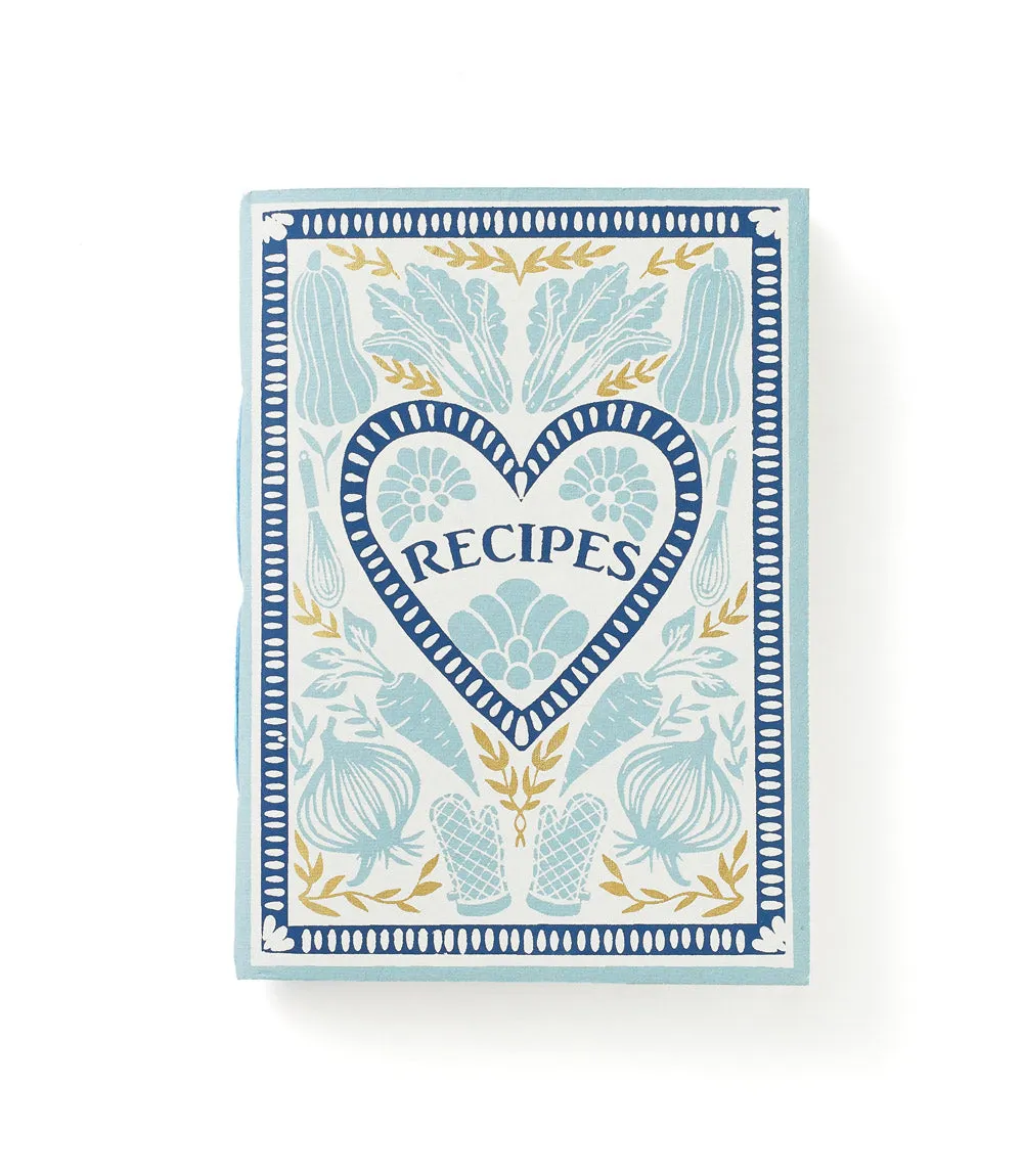 Khaana Recipe Journal Light Blue 5x7 - recycled paper