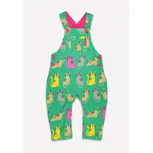Kitten Print Dungarees
