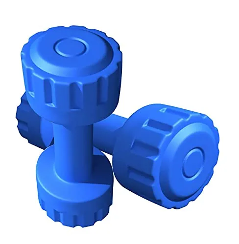 Kore PVC DM 161 Dumbbell Set, Blue, 4 kg x 2 Combo