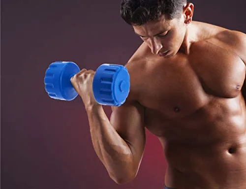 Kore PVC DM 161 Dumbbell Set, Blue, 4 kg x 2 Combo