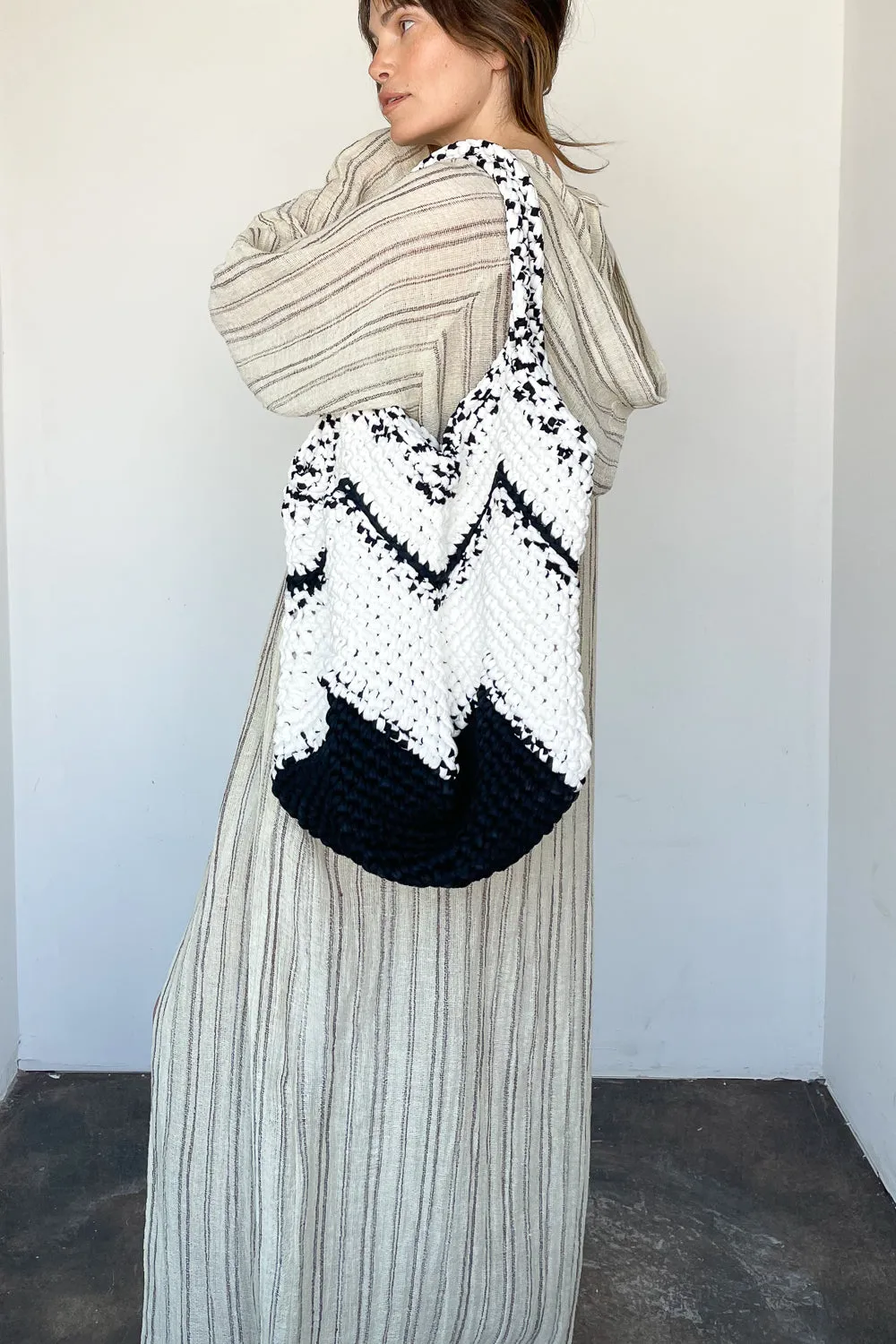 Large Jibè Stripe Tote