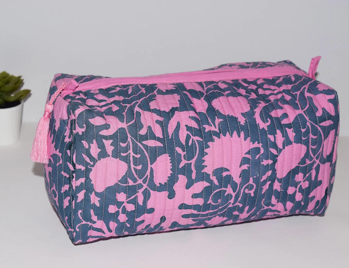 Large Waterproof Toiletry Bag | Shadow Floral Midnight