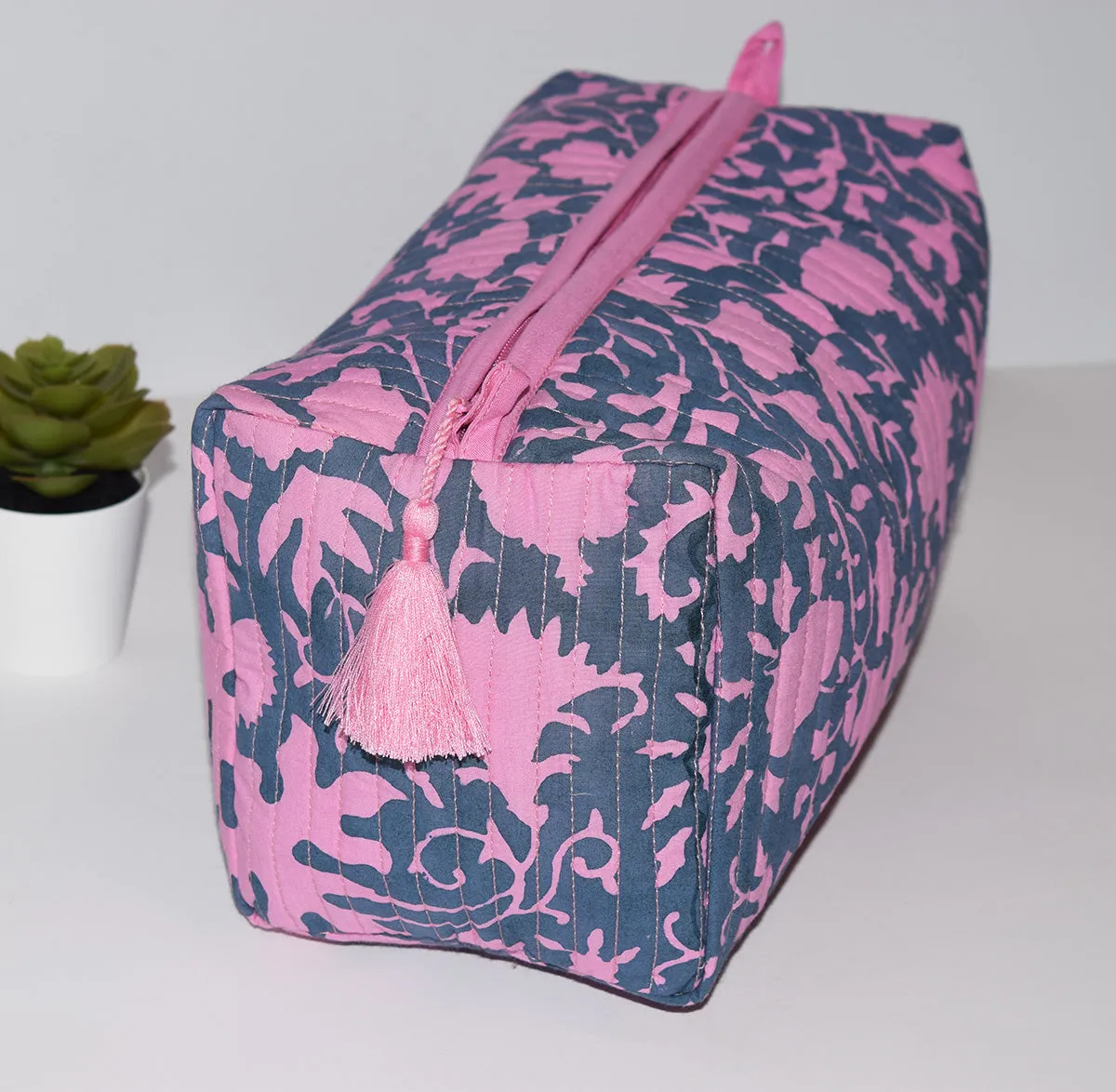 Large Waterproof Toiletry Bag | Shadow Floral Midnight