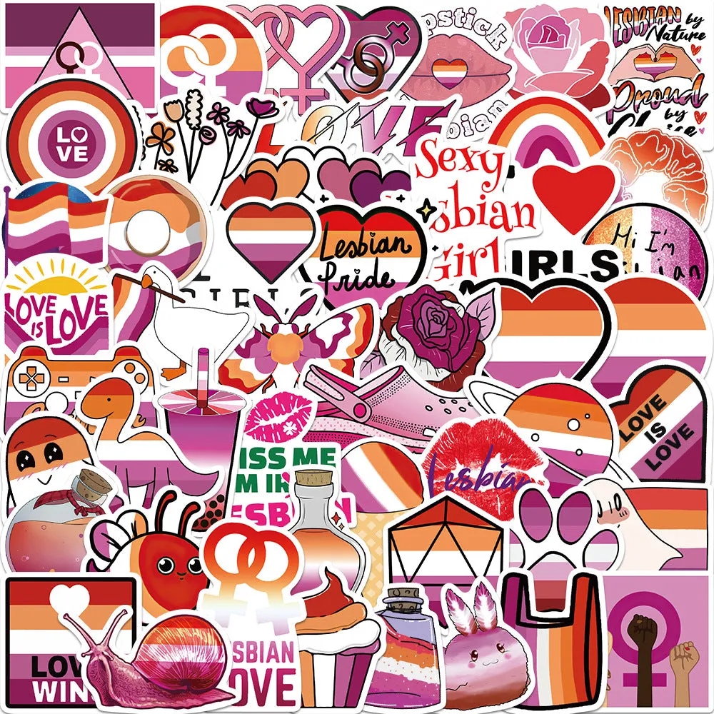 Lesbian-Themed Decal Stickers