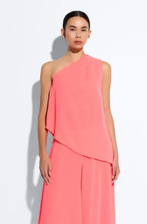 Lightweight Georgette One Shoulder Top