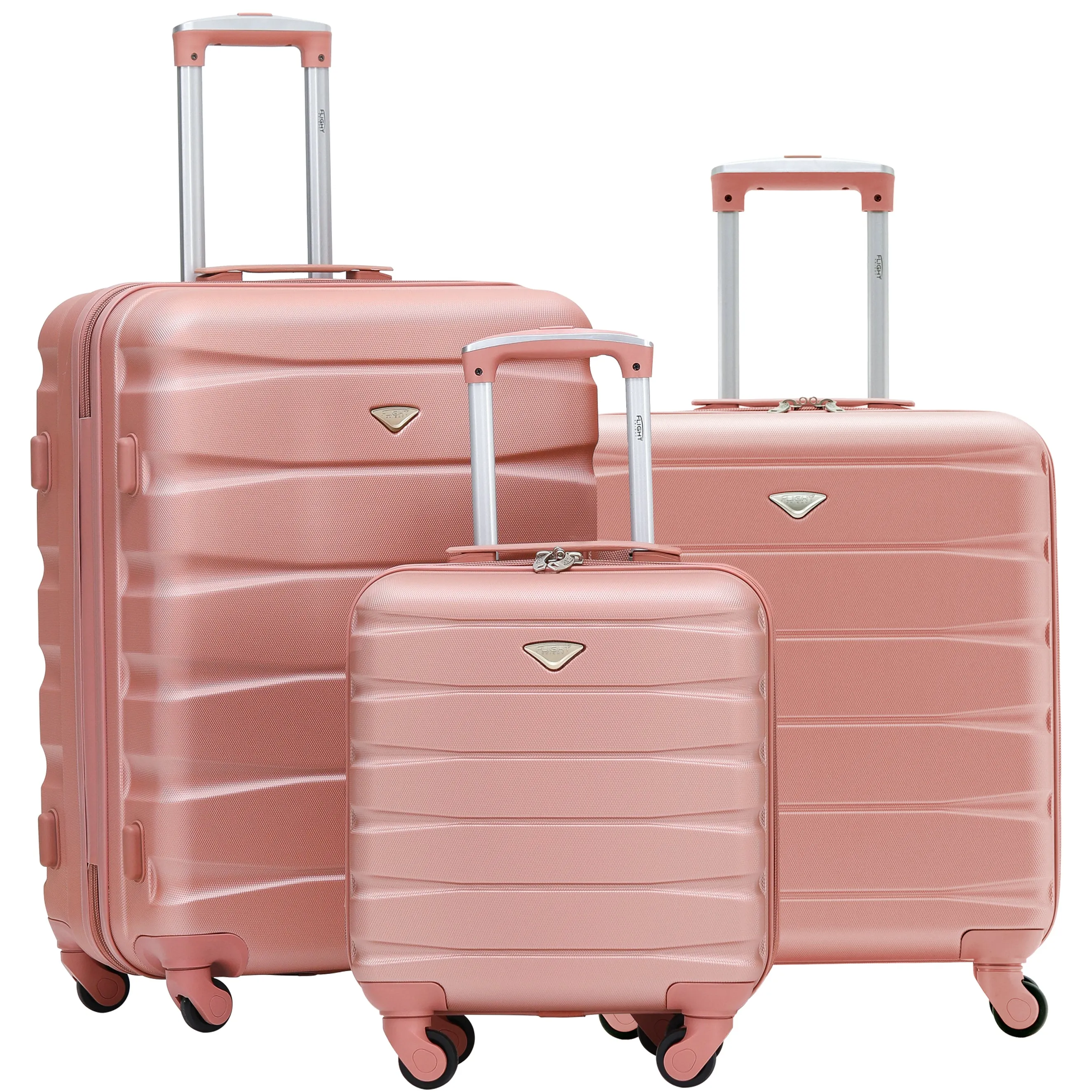 Lightweight Set of 2 Cabin Cases   Check In Bag Hard Case Luggage EasyJet