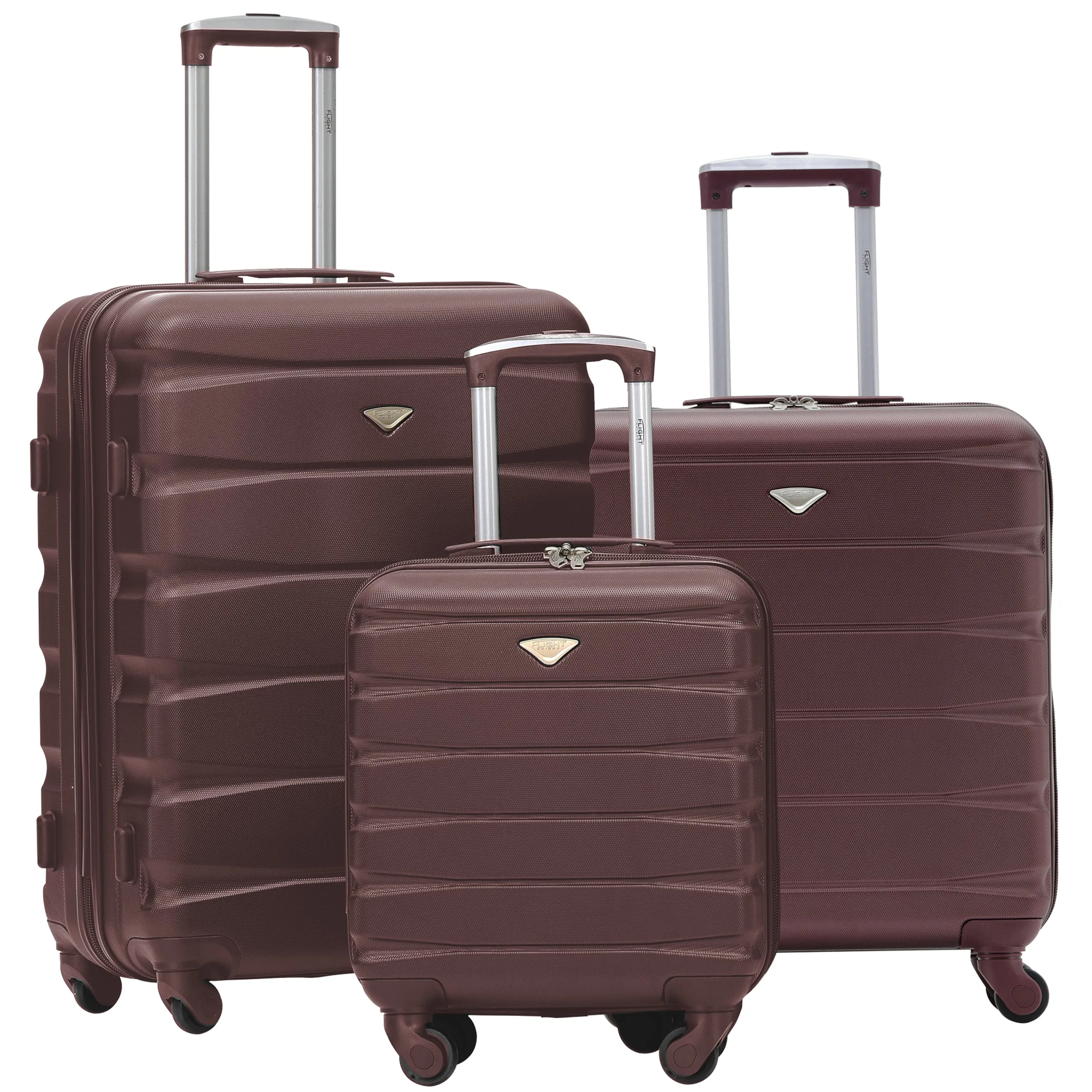 Lightweight Set of 2 Cabin Cases   Check In Bag Hard Case Luggage EasyJet