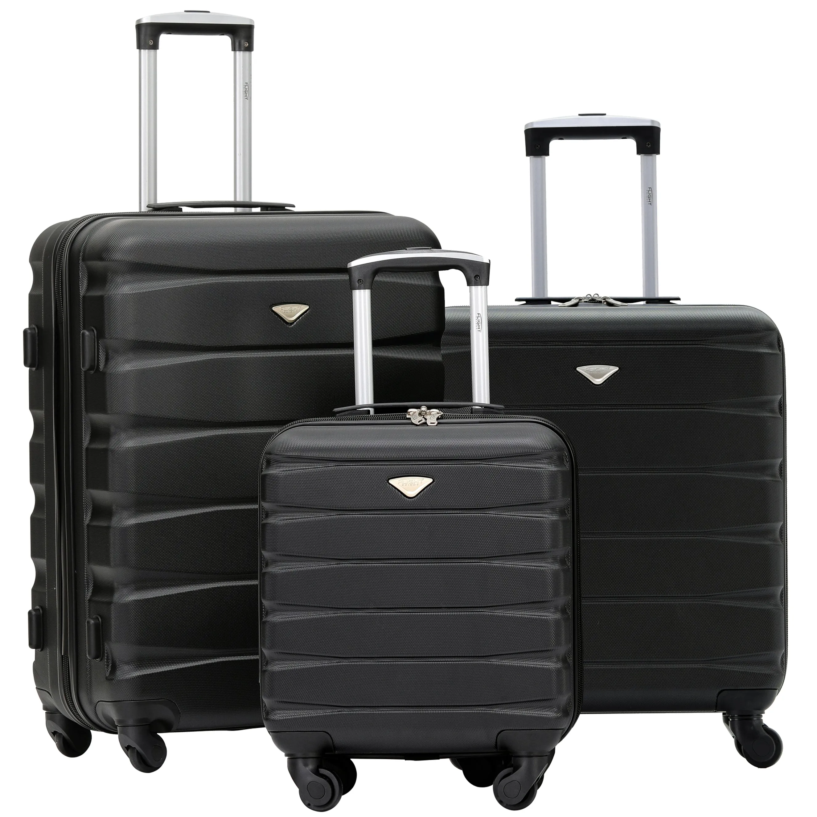 Lightweight Set of 2 Cabin Cases   Check In Bag Hard Case Luggage EasyJet