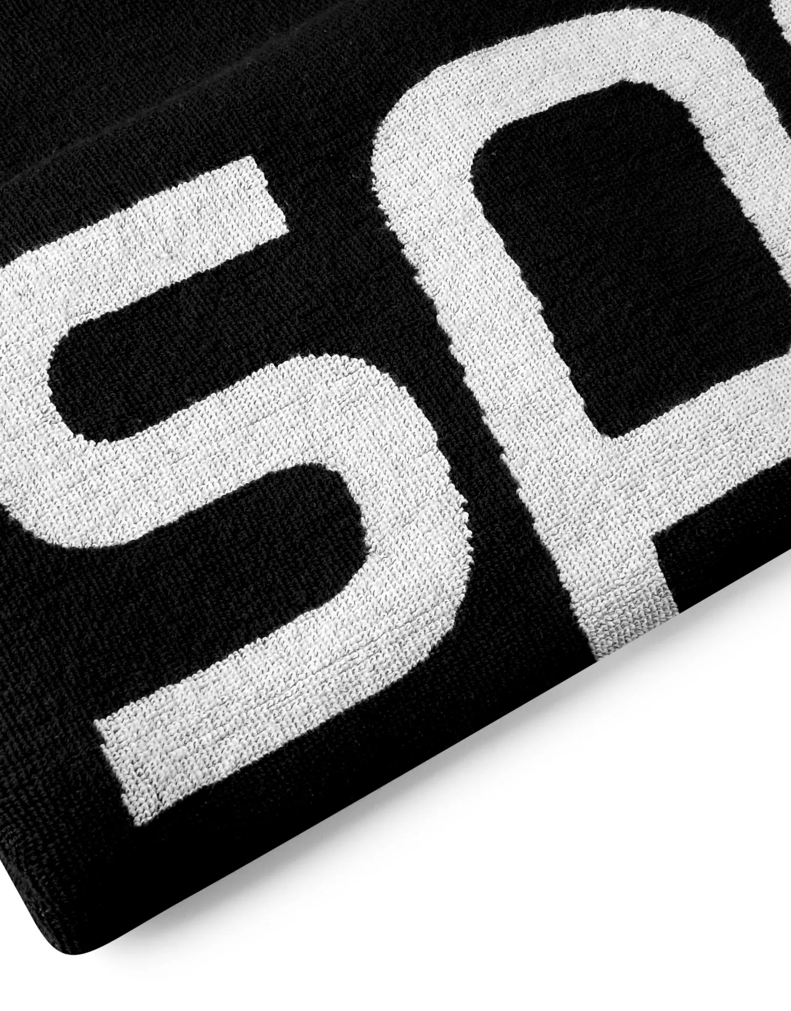 Logo Towel - Black/White
