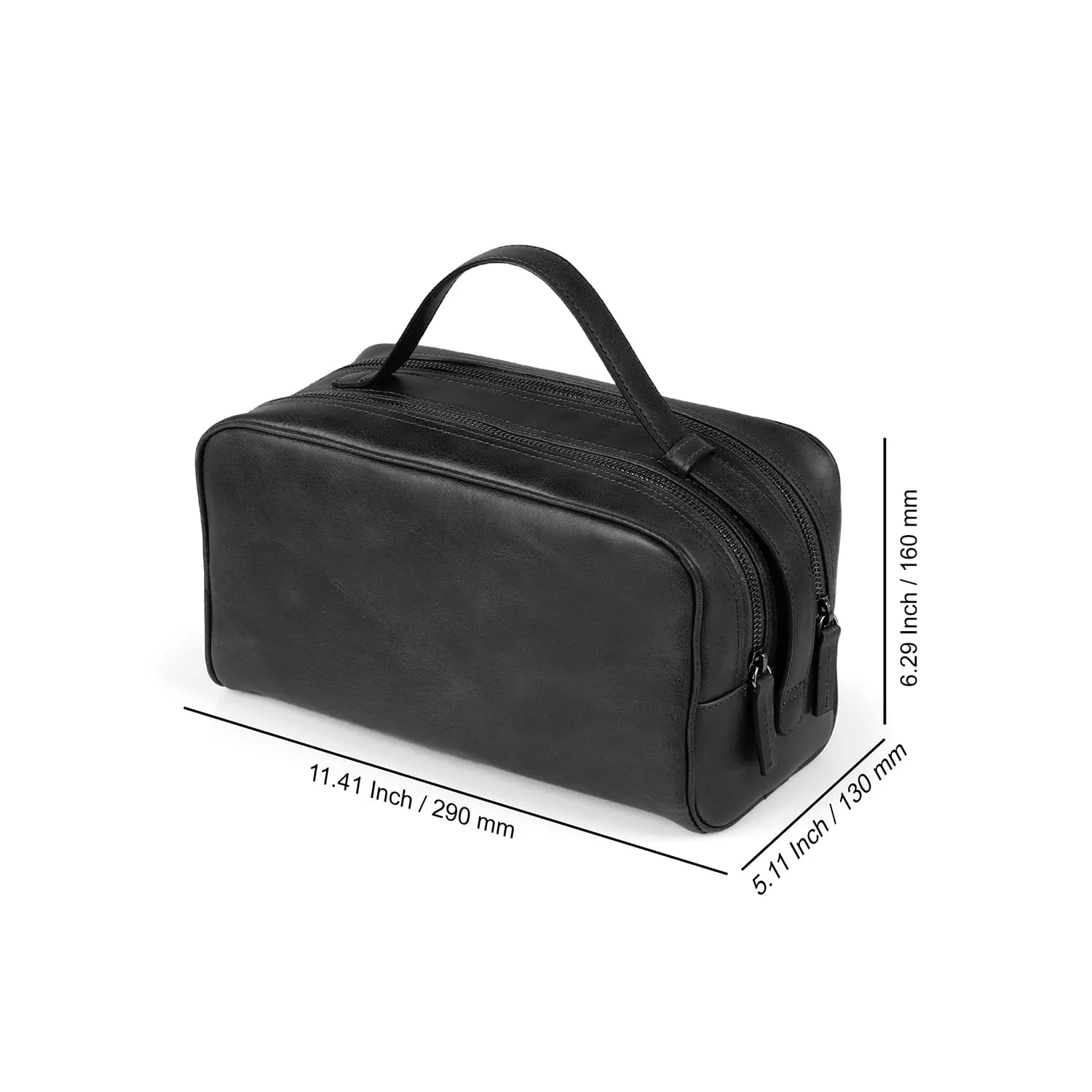 Londo Two Compartment Genuine Leather Travel Bag - Unisex