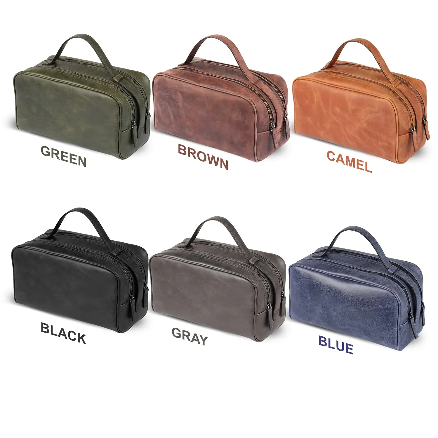 Londo Two Compartment Genuine Leather Travel Bag - Unisex