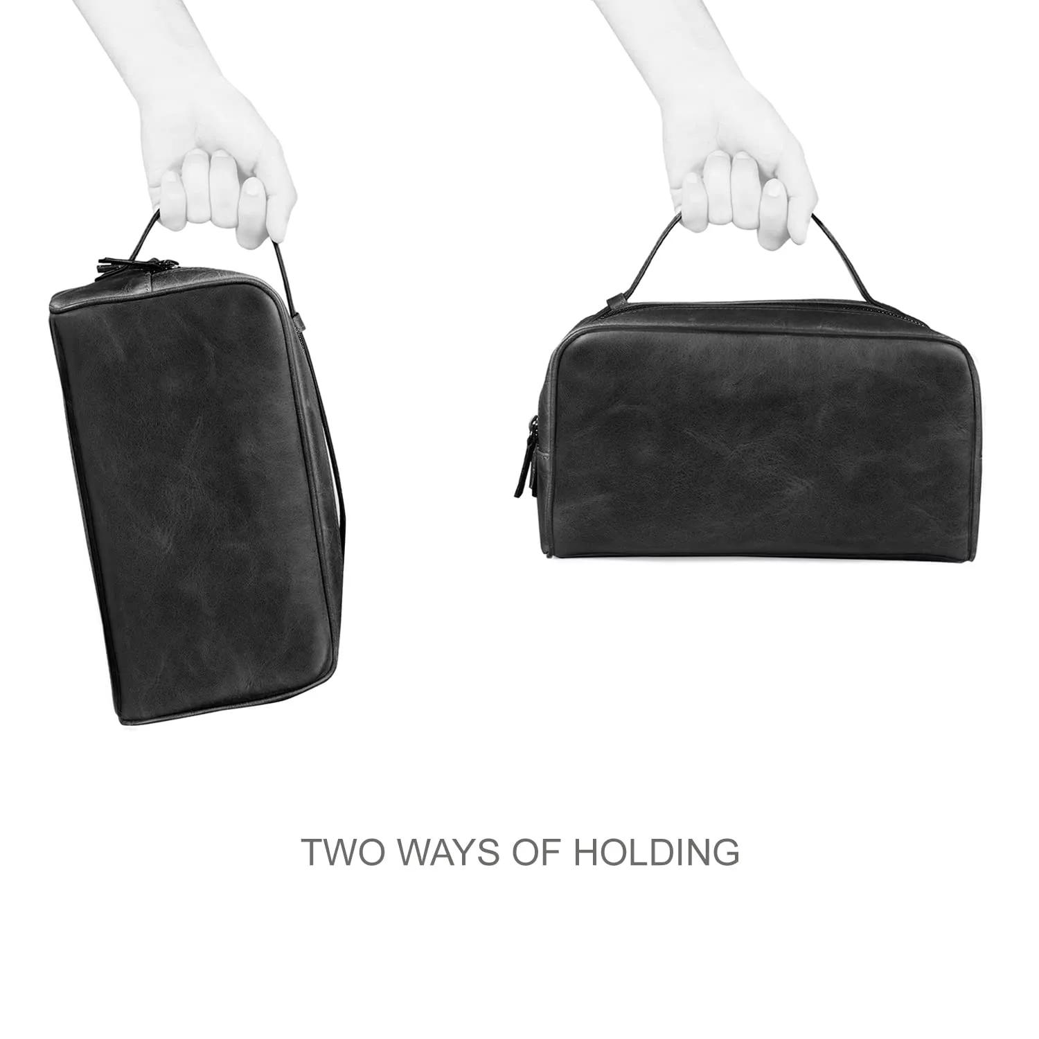 Londo Two Compartment Genuine Leather Travel Bag - Unisex