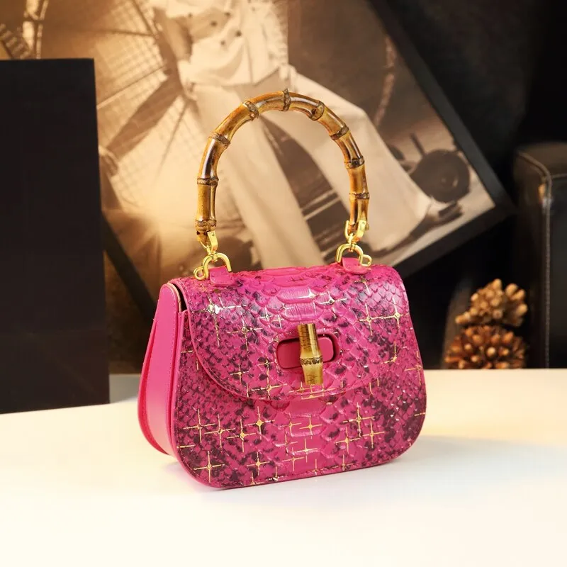 Luxury Bamboo Joint Saddle Bag