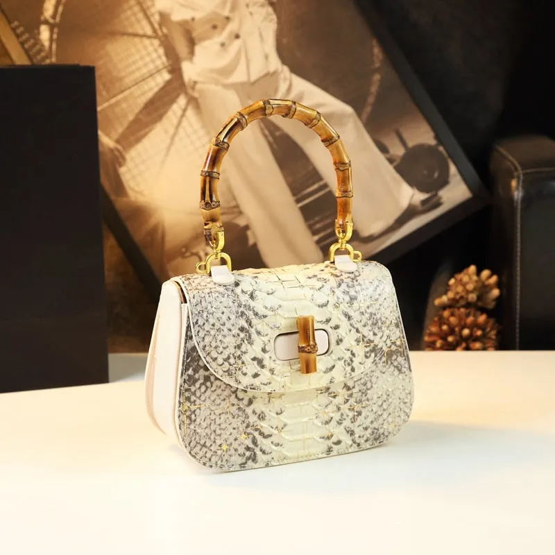 Luxury Bamboo Joint Saddle Bag