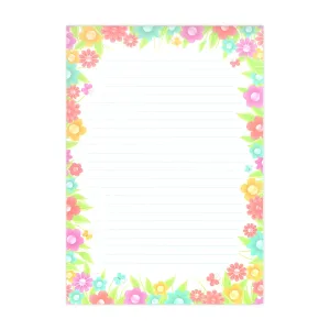 Manar Lined Paper with Decorative Border A4 Pack of 50