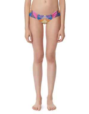 Mara Hoffman Radial Side Ruched Bottom in Lavender Gray