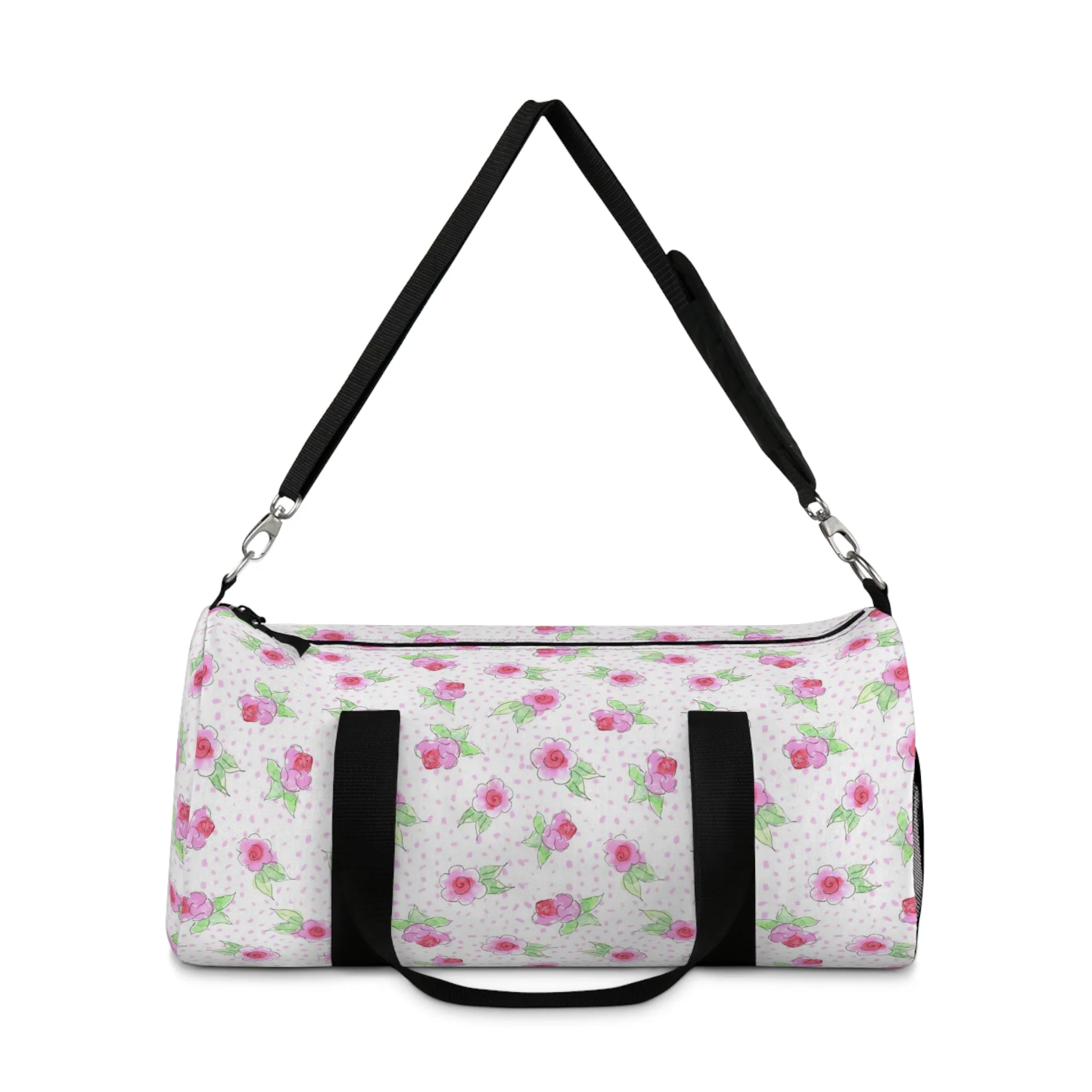 Maria’s Pink Roses Duffel Bag