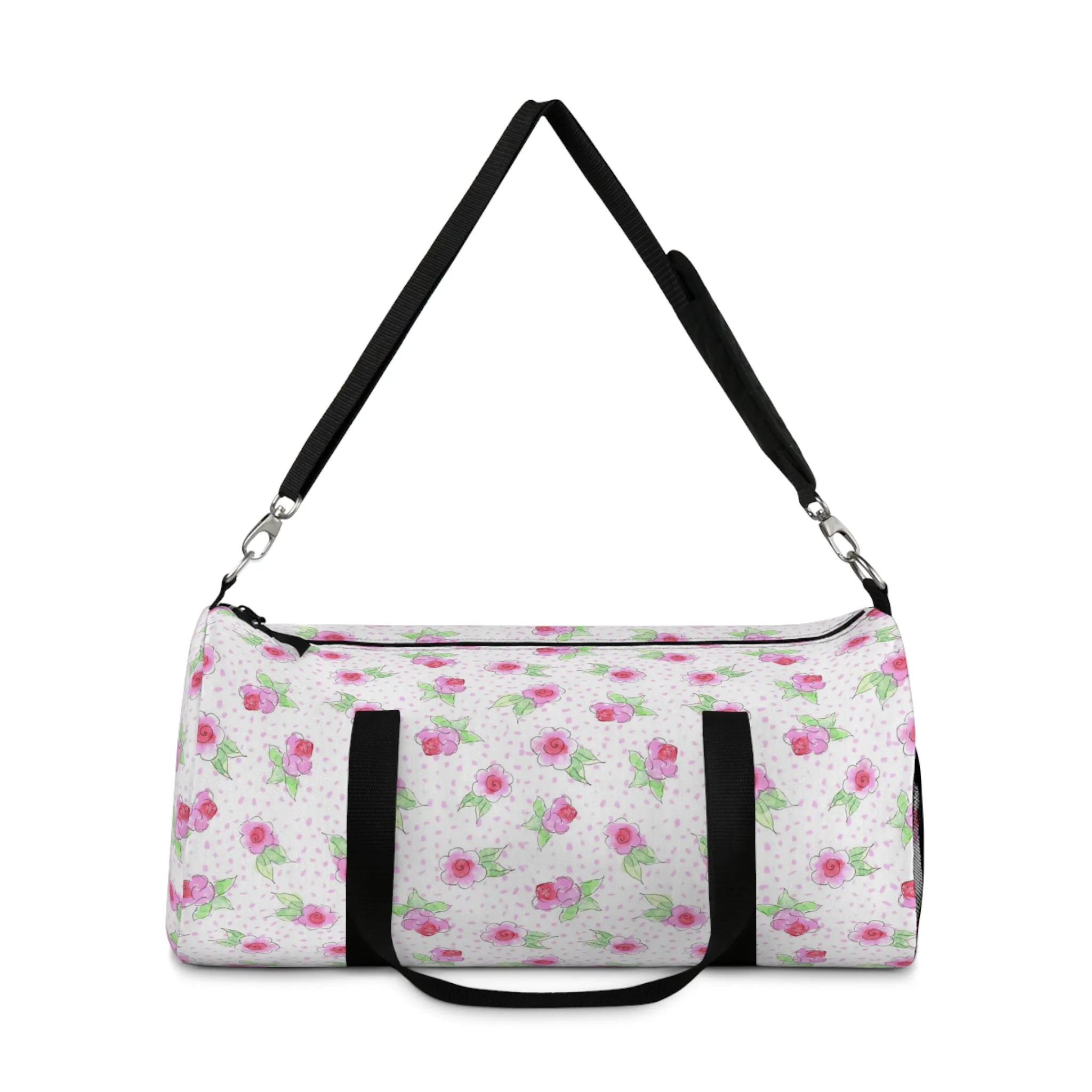 Maria’s Pink Roses Duffel Bag