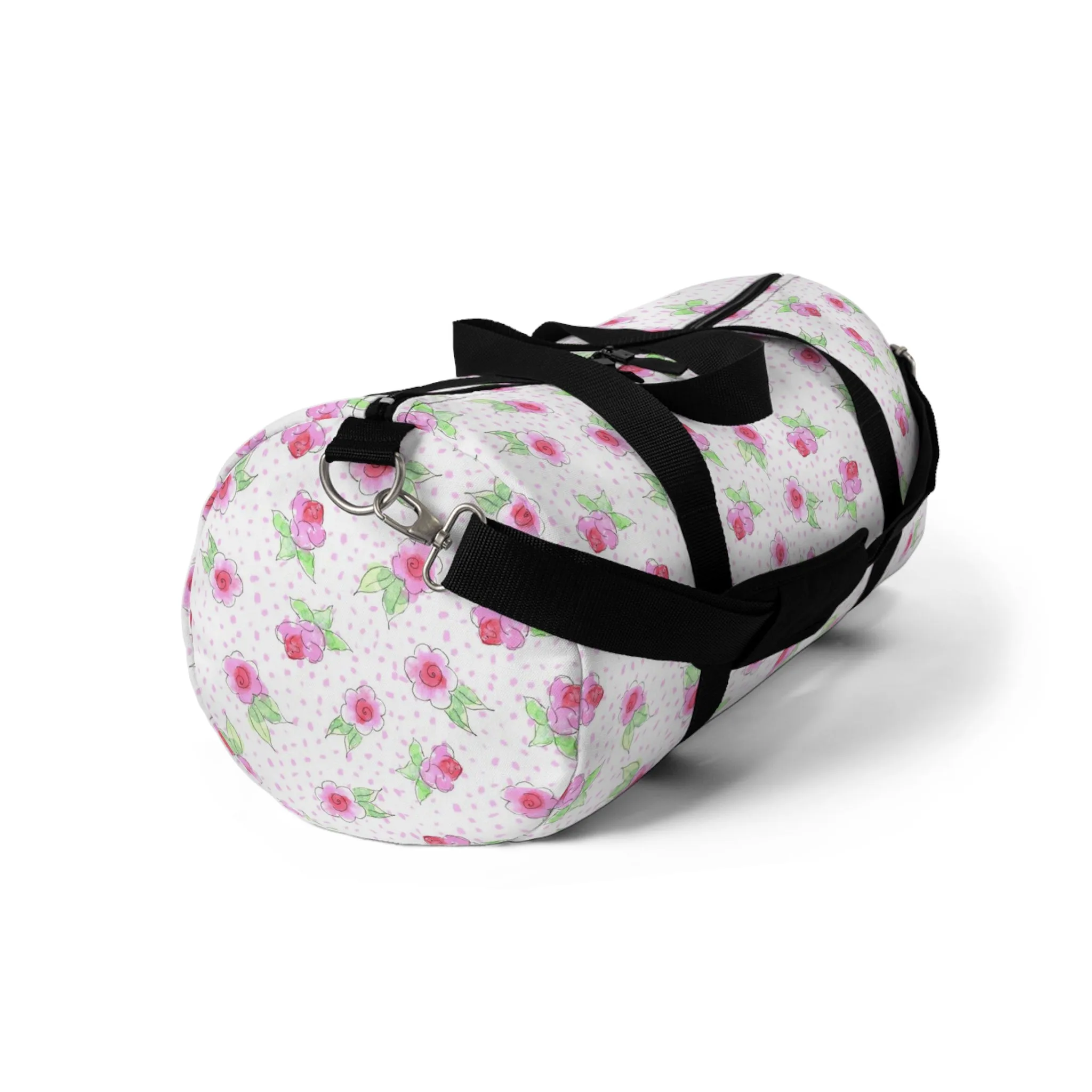 Maria’s Pink Roses Duffel Bag